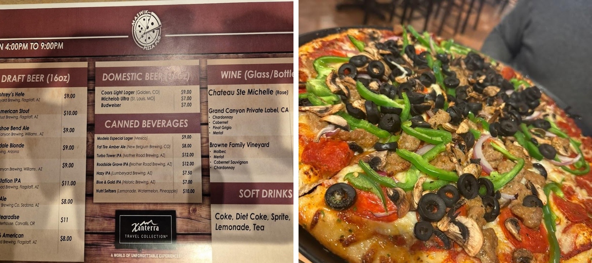 Maswik Pizza Pub Menu